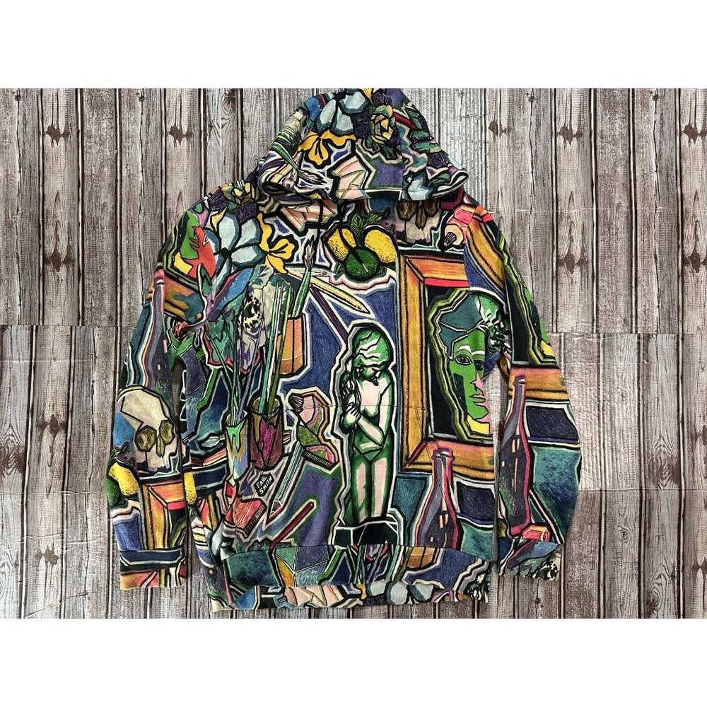 Paul Smith All Over Print Hoodie size Large multicolor made in Portugal